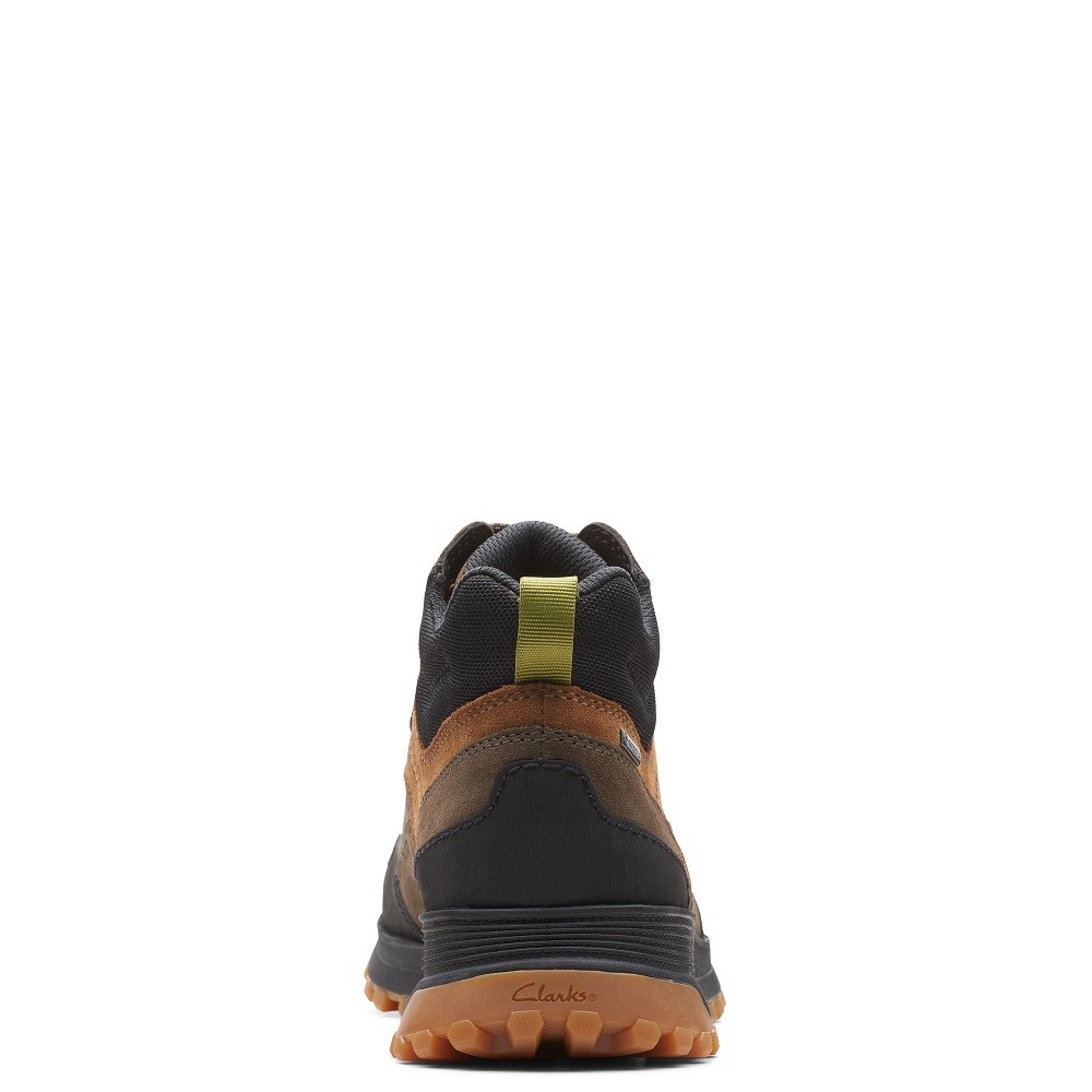 CLARKS</br>Ανδρικά Μποτάκια Χακί Suede Gore-Tex® ATL TREK HI GTX Clarks