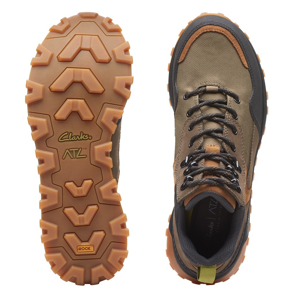 CLARKS</br>Ανδρικά Μποτάκια Χακί Suede Gore-Tex® ATL TREK HI GTX Clarks