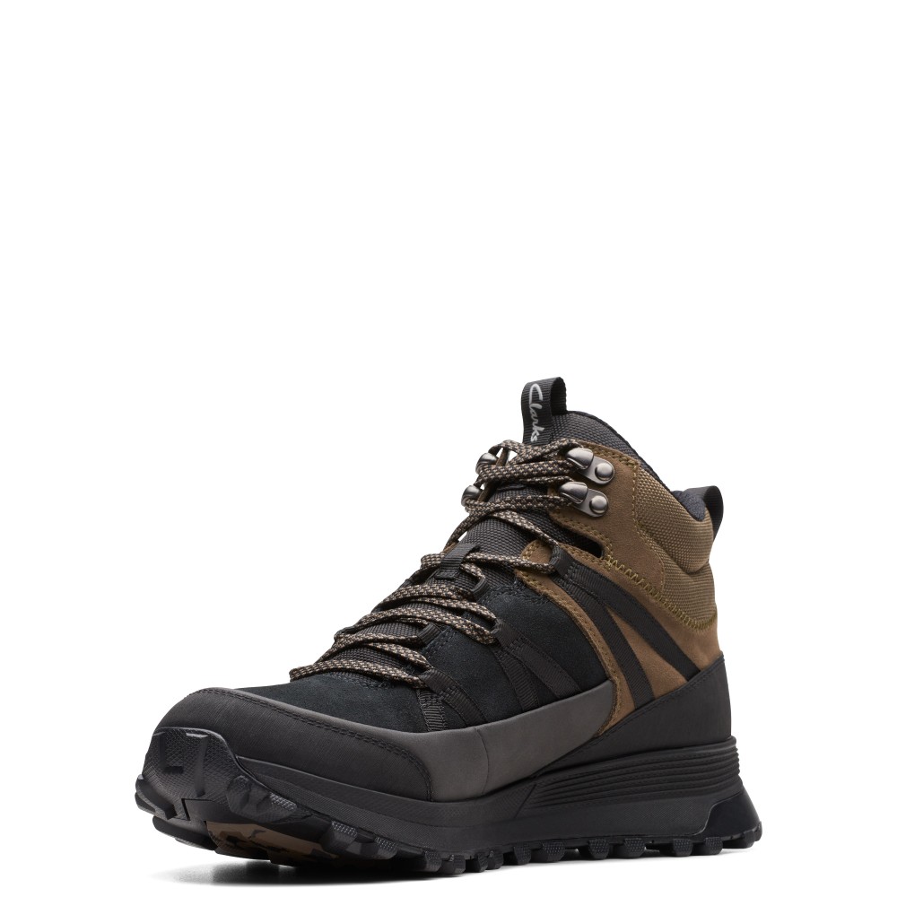 CLARKS</br>Ανδρικά Μποτάκια Μαύρο Suede Gore-Tex® ATL TREK RISE GTX Clarks CLARKS</br>Ανδρικά Μποτάκια Μαύρο Suede Gore-Tex® ATL TREK RISE GTX Clarks