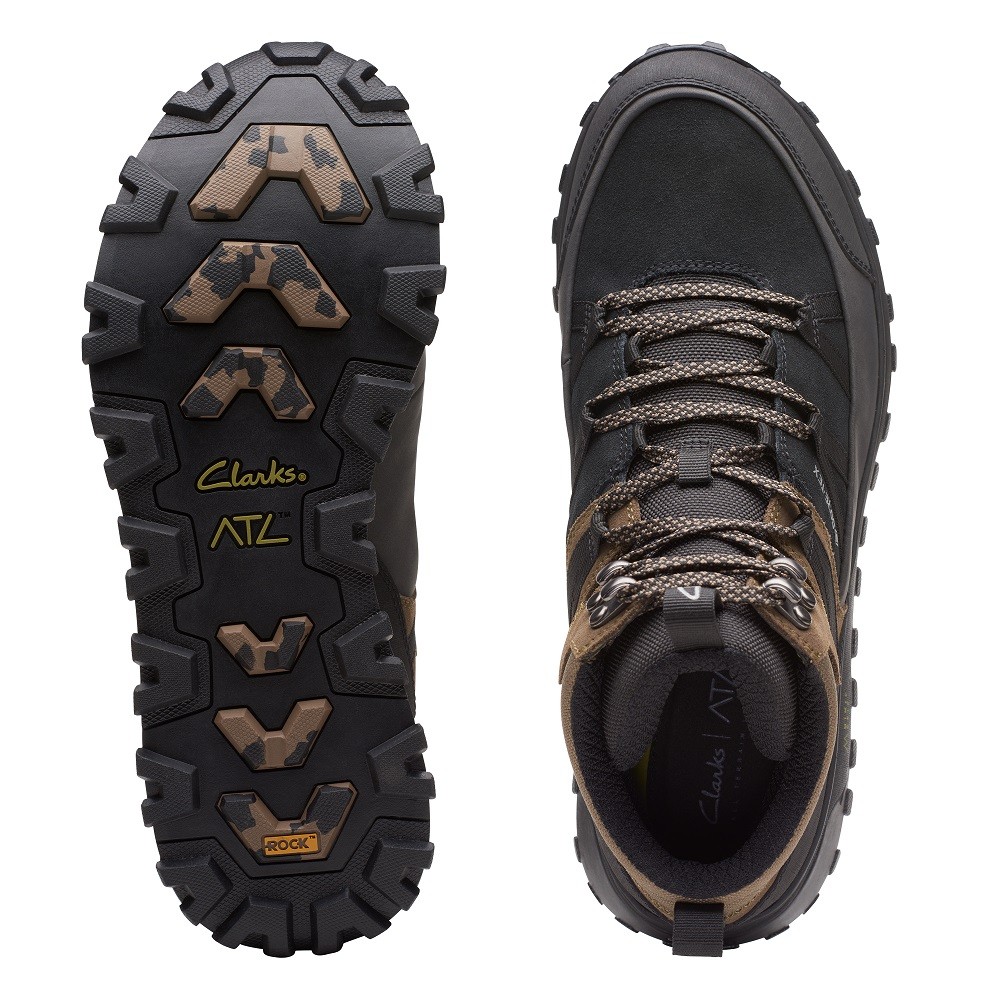 CLARKS</br>Ανδρικά Μποτάκια Μαύρο Suede Gore-Tex® ATL TREK RISE GTX Clarks CLARKS</br>Ανδρικά Μποτάκια Μαύρο Suede Gore-Tex® ATL TREK RISE GTX Clarks