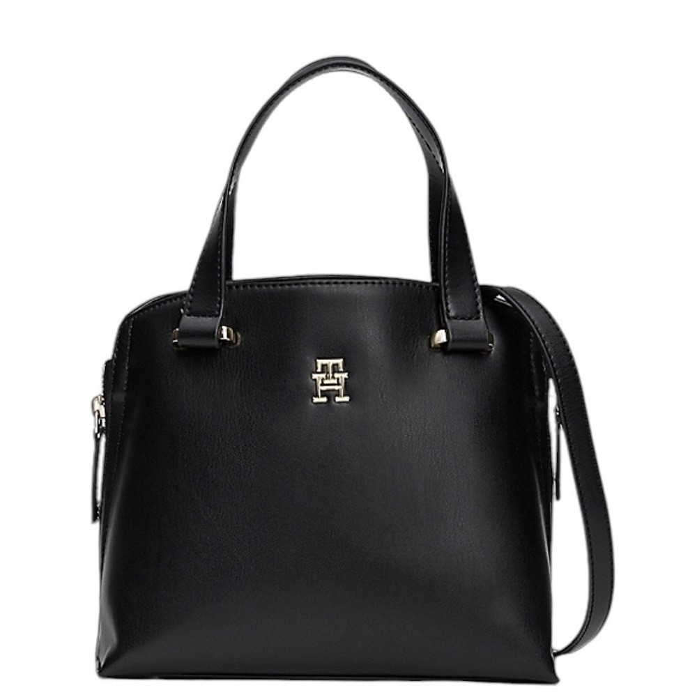 TOMMY HILFIGER</br>Γυναικεία Τσάντα Χειρός Μαύρο AW0AW15968-BDS Tommy Hilfiger