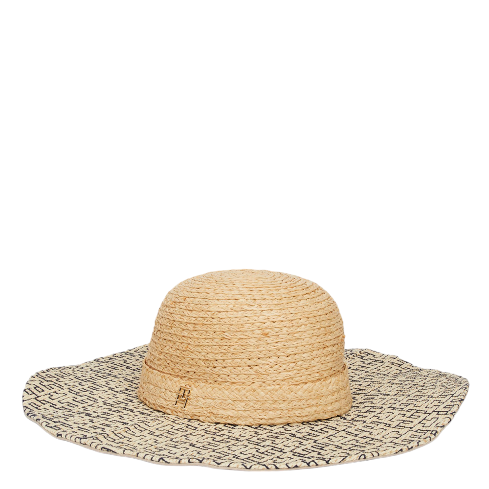 TOMMY HILFIGER</br>Γυναικείο Καπέλο Εκρού Ψάθα AW0AW16042-AEF Tommy Hilfiger