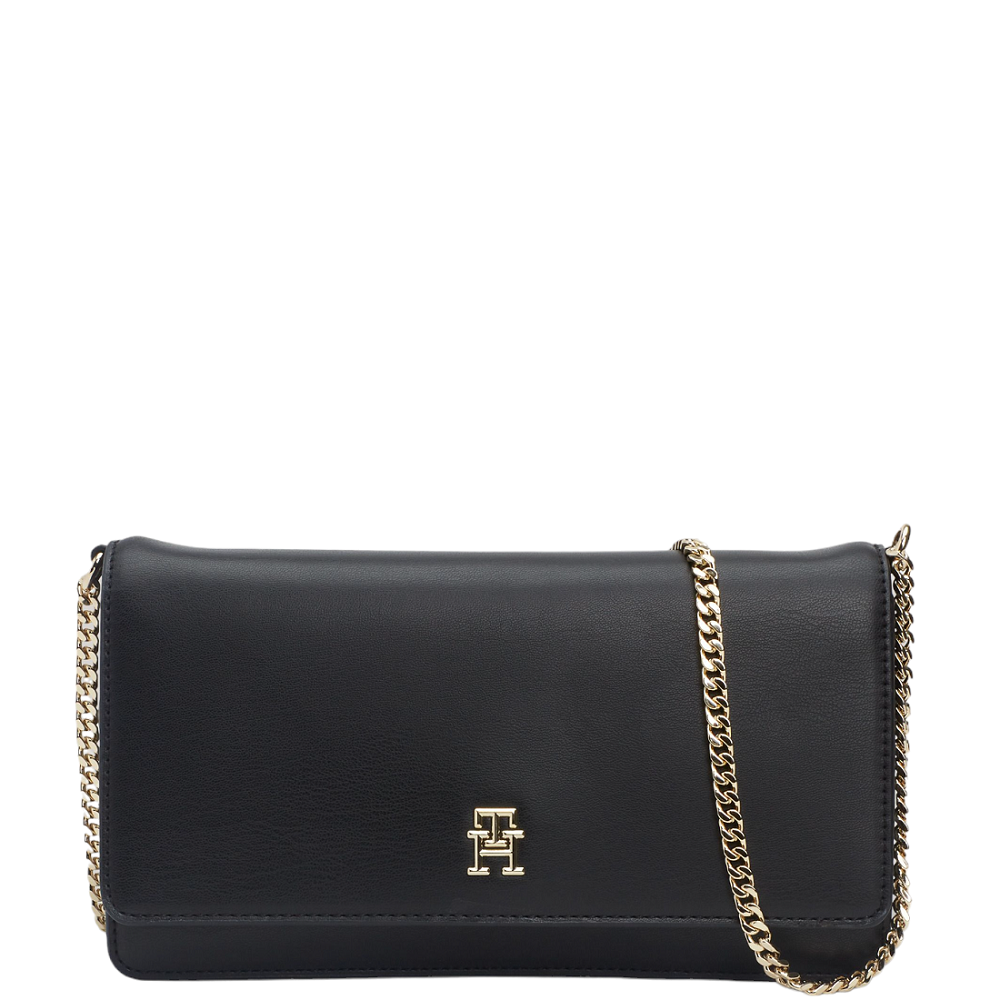 TOMMY HILFIGER</br>Γυναικεία Τσάντα Crossbody Μαύρο AW0AW16109-BDS Tommy Hilfiger