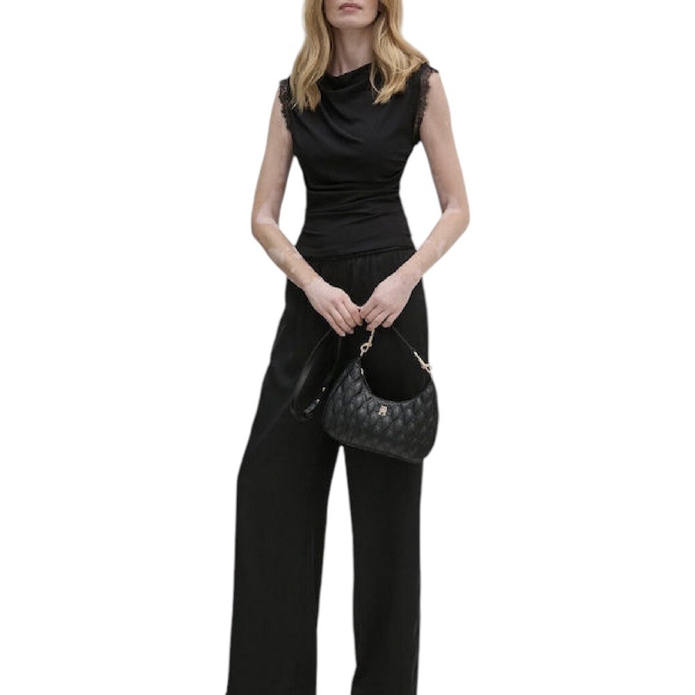 TOMMY HILFIGER</br>Γυναικεία Τσάντα Χιαστή Μαύρο AW0AW16436-BDS Tommy Hilfiger