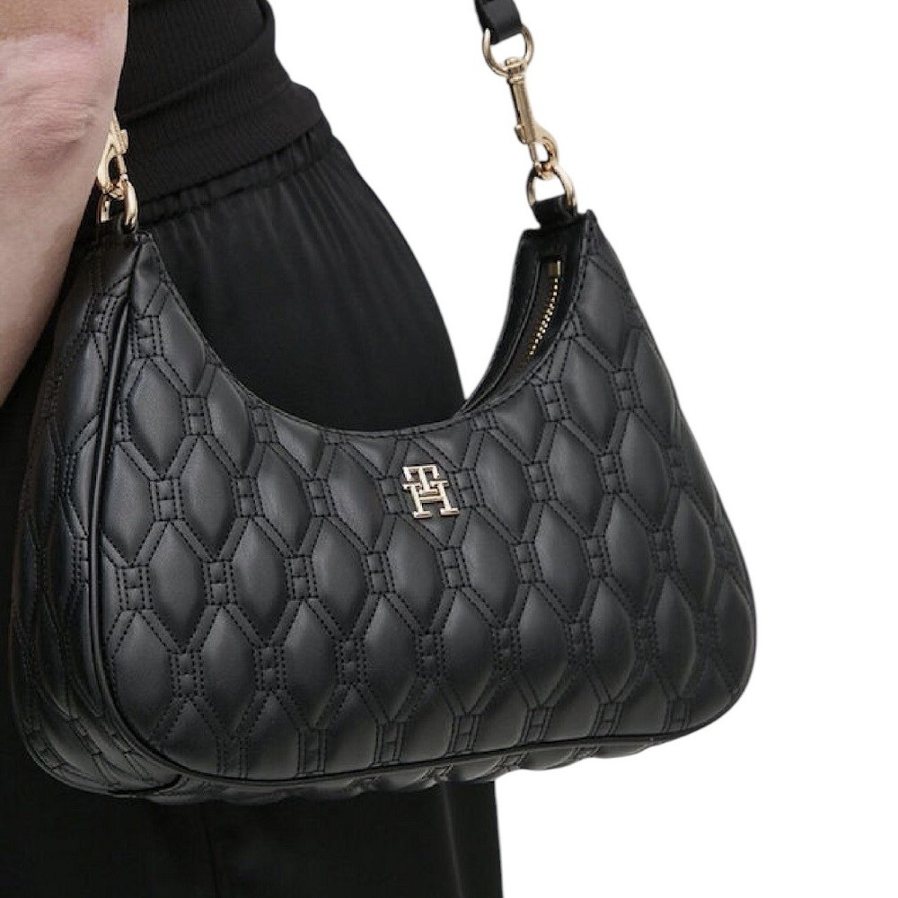 TOMMY HILFIGER</br>Γυναικεία Τσάντα Χιαστή Μαύρο AW0AW16436-BDS Tommy Hilfiger