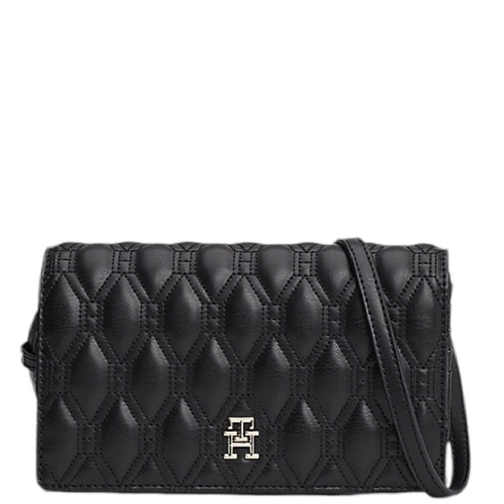 TOMMY HILFIGER</br>Γυναικεία Τσάντα Χιαστή Μαύρο AW0AW16466-BDS Tommy Hilfiger