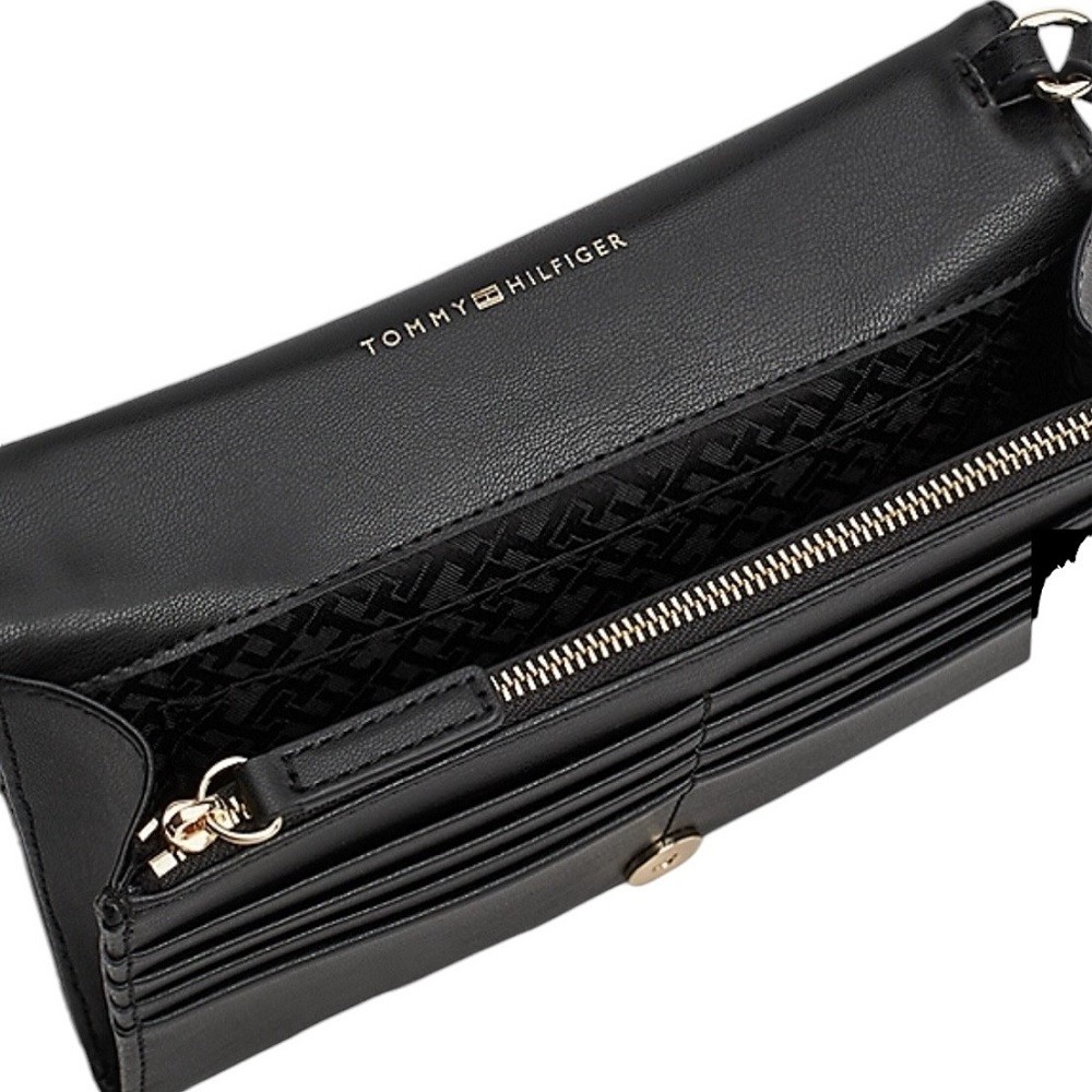 TOMMY HILFIGER</br>Γυναικεία Τσάντα Χιαστή Μαύρο AW0AW16466-BDS Tommy Hilfiger