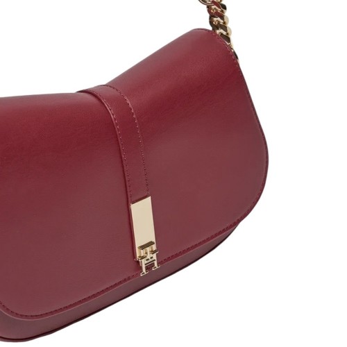 Γυναικεία Τσάντα Ώμου Μπορντό AW0AW16467-XJS Tommy Hilfiger