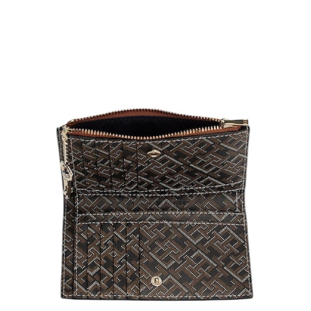 TOMMY HILFIGER</br>Γυναικείο Πορτοφόλι Μαύρο AW0AW16589-0GJ Tommy Hilfiger