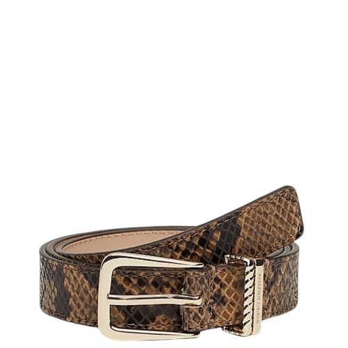 Γυναικεία Ζώνη Snake Δέρμα AW0AW16610-0HD Tommy Hilfiger