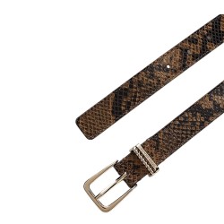 Γυναικεία Ζώνη Snake Δέρμα AW0AW16610-0HD Tommy Hilfiger