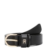 Tommy Hilfiger AW0AW16836-BDS Γυναικεία Ζώνη Μαύρο Δέρμα Essential Th Monogram  