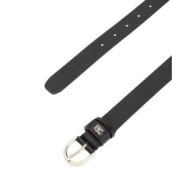 Γυναικεία Ζώνη Μαύρο Δέρμα Essential Th Monogram  AW0AW16836-BDS Tommy Hilfiger
