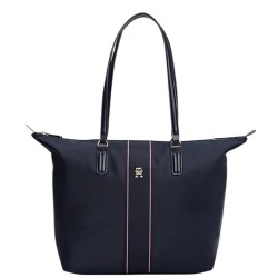 Γυναικεία Τσάντα Ώμου Μπλε Poppy Tote Corporate AW0AW17205-DW6 Tommy Hilfiger