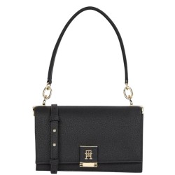 Γυναικεία Τσάντα Ώμου Μαύρο Th Her Med Crossover AW0AW17216-BDS Tommy Hilfiger