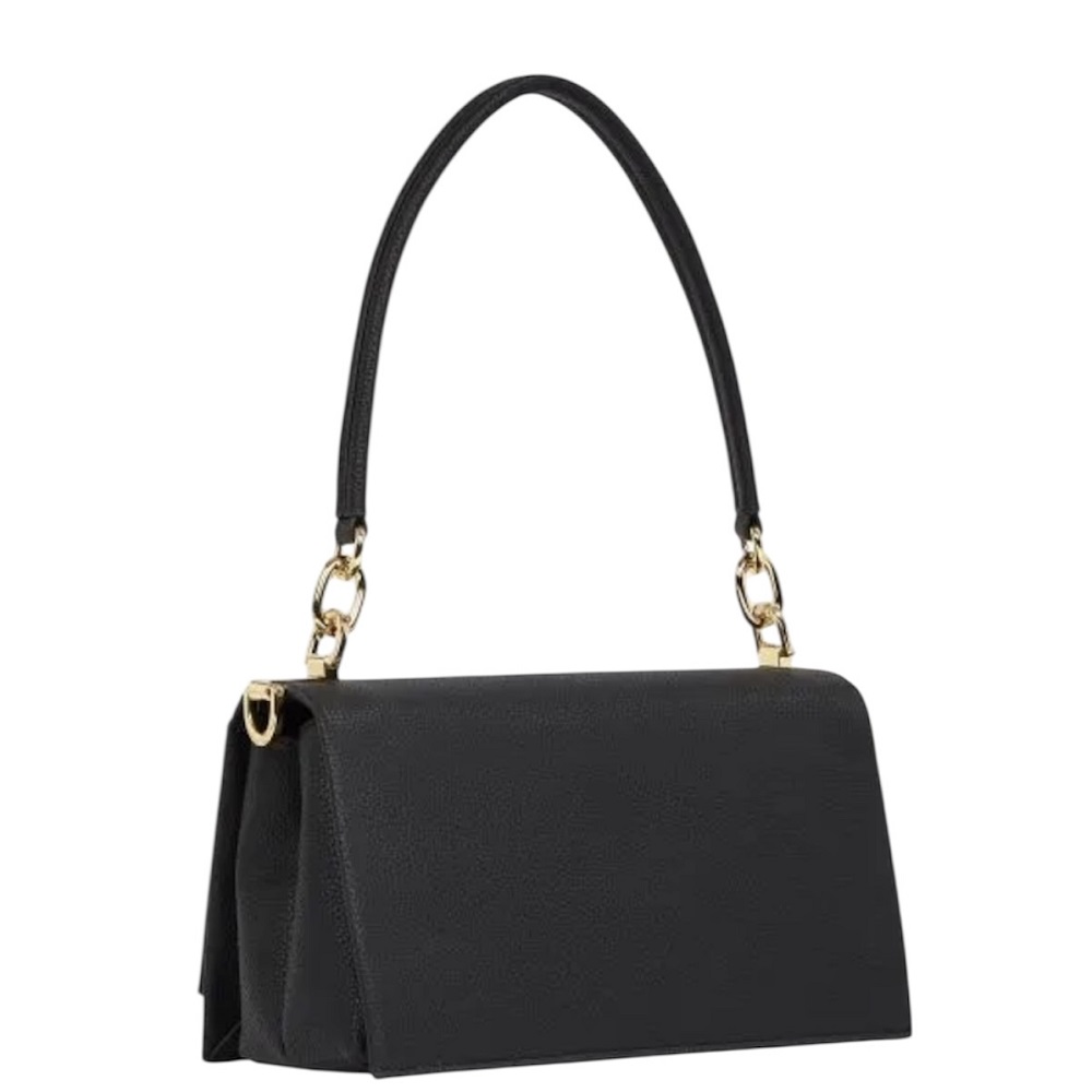 TOMMY HILFIGER</br>Γυναικεία Τσάντα Ώμου Μαύρο Th Her Med Crossover AW0AW17216-BDS Tommy Hilfiger