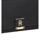 TOMMY HILFIGER</br>Γυναικεία Τσάντα Ώμου Μαύρο Th Her Med Crossover AW0AW17216-BDS Tommy Hilfiger