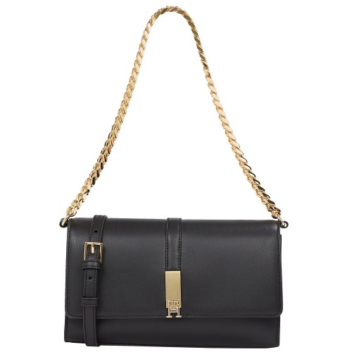 Γυναικεία Τσάντα Χιαστή Μαύρη Th Heitage Conv Crossover Chain AW0AW17223-BDS Tommy Hilfiger Γυναικεία Τσάντα Χιαστή Μαύρη Th Heitage Conv Crossover Chain AW0AW17223-BDS Tommy Hilfiger