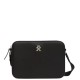 TOMMY HILFIGER</br>Γυναικεία Τσάντα Χιαστή Μαύρο Th Logotape Camera Bag AW0AW17229-BDS Tommy Hilfiger