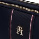 TOMMY HILFIGER</br>Γυναικεία Τσάντα Χιαστή Μπλε Th Monogam Crossbody Camera Bag  AW0AW17230-DW6 Tommy Hilfiger