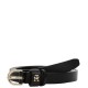 TOMMY HILFIGER</br>Γυναικεία Ζώνη Μαύρο Δέρμα AW0AW17246-BDS Tommy Hilfiger