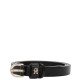TOMMY HILFIGER</br>Γυναικεία Ζώνη Μαύρο Δέρμα AW0AW17246-BDS Tommy Hilfiger