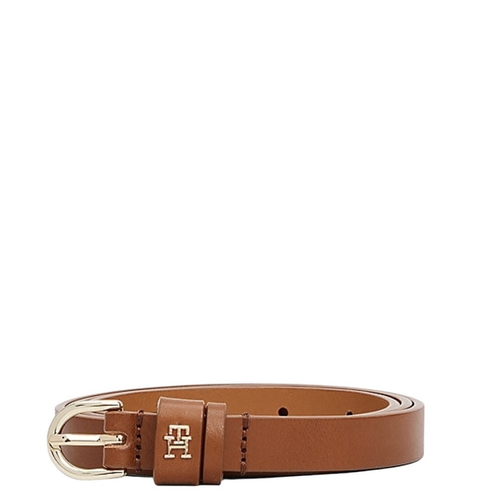 TOMMY HILFIGER</br>Γυναικεία Ζώνη Ταμπά Δέρμα AW0AW17246-GB8 Tommy Hilfiger