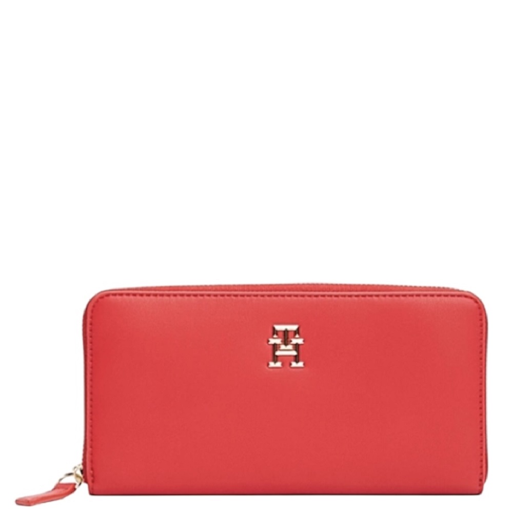 TOMMY HILFIGER</br>Γυναικείο Πορτοφόλι Κόκκινο Th Logotape Lrg Za AW0AW17266-XLG Tommy Hilfiger