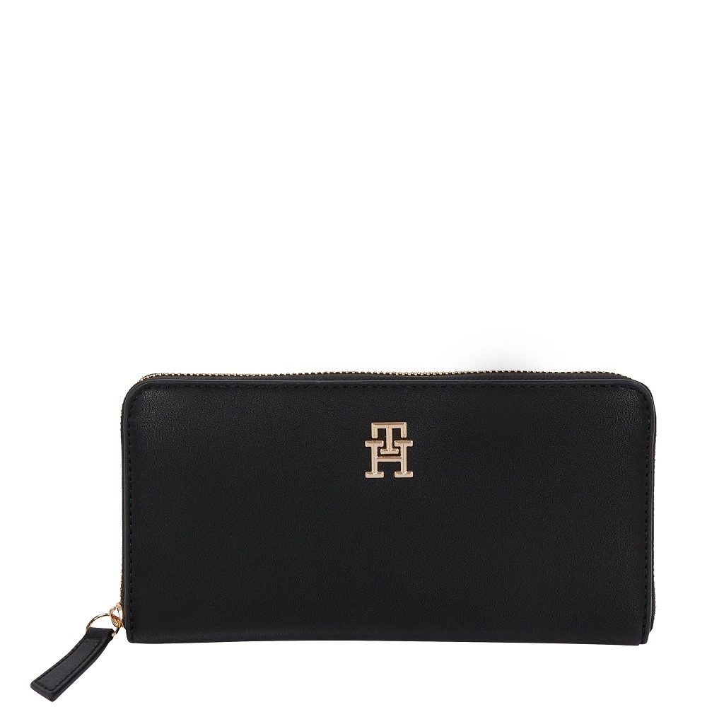 TOMMY HILFIGER</br>Γυναικείο Πορτοφόλι Μαύρο AW0AW17266-BDS Tommy Hilfiger
