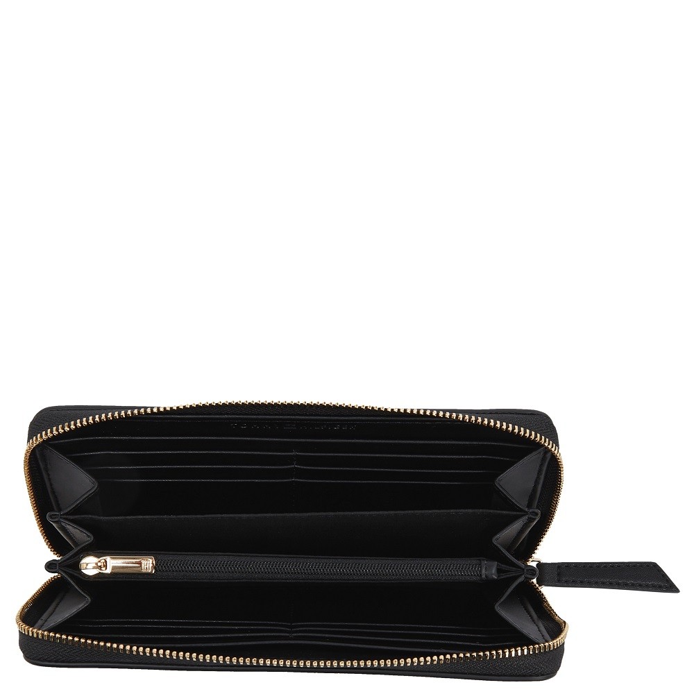 TOMMY HILFIGER</br>Γυναικείο Πορτοφόλι Μαύρο AW0AW17266-BDS Tommy Hilfiger