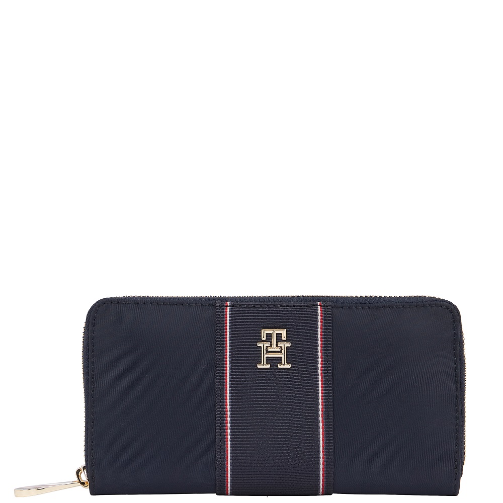 TOMMY HILFIGER</br>Γυναικείο Πορτοφόλι Μπλε Poppy Lrg Za Corp AW0AW17271-DW6 Tommy Hilfiger