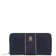 TOMMY HILFIGER</br>Γυναικείο Πορτοφόλι Μπλε Poppy Lrg Za Corp AW0AW17271-DW6 Tommy Hilfiger