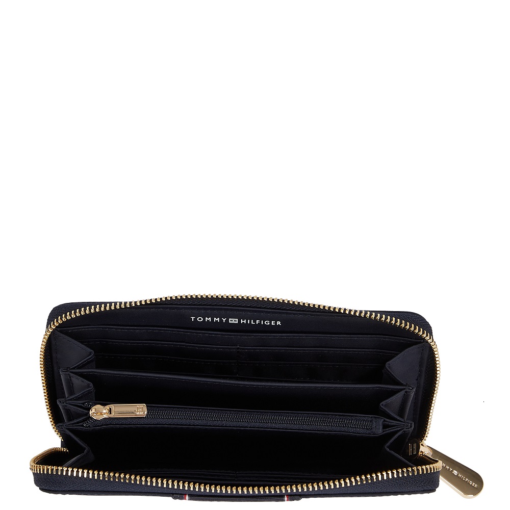 TOMMY HILFIGER</br>Γυναικείο Πορτοφόλι Μπλε Poppy Lrg Za Corp AW0AW17271-DW6 Tommy Hilfiger