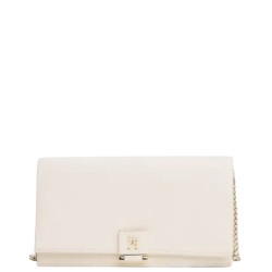 Γυναικεία Τσάντα Χιαστή Εκρού Th Her Flap W/Chain AW0AW17403-AA8 Tommy Hilfiger