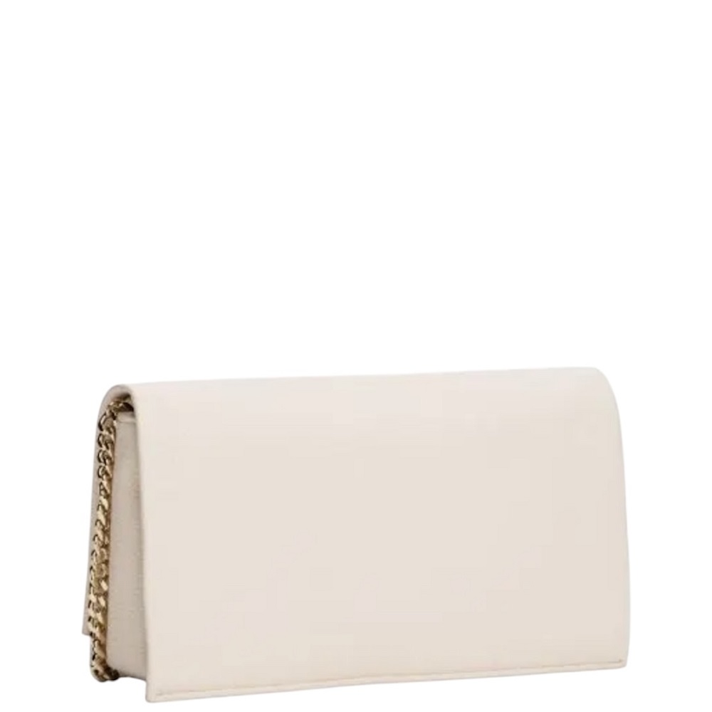 TOMMY HILFIGER</br>Γυναικεία Τσάντα Χιαστή Εκρού Th Her Flap W/Chain AW0AW17403-AA8 Tommy Hilfiger