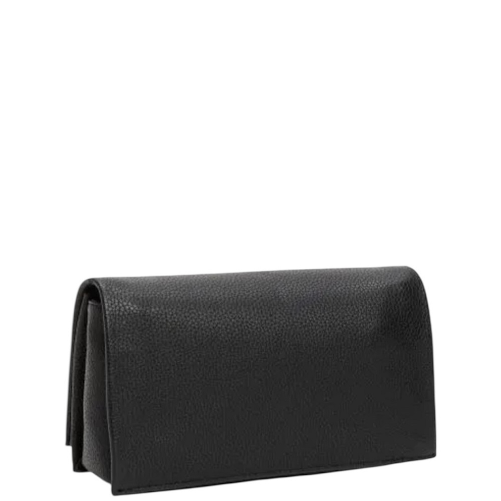 TOMMY HILFIGER</br>Γυναικεία Τσάντα Χιαστή Μαύρο Th Her Flap W/Chain AW0AW17403-BDS Tommy Hilfiger