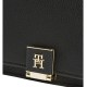 TOMMY HILFIGER</br>Γυναικεία Τσάντα Χιαστή Μαύρο Th Her Flap W/Chain AW0AW17403-BDS Tommy Hilfiger