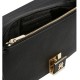 TOMMY HILFIGER</br>Γυναικεία Τσάντα Χιαστή Μαύρο Th Her Flap W/Chain AW0AW17403-BDS Tommy Hilfiger