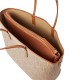 TOMMY HILFIGER</br>Γυναικεία Τσάντα Ώμου Μπεζ/Ταμπά Th Monoplay Leather Tote AW0AW17416-RBT Tommy Hilfiger