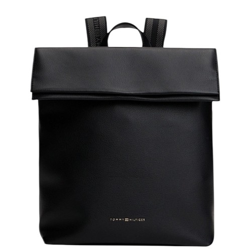 Γυναικεία Τσάντα Backpack Με Καπάκι Και Μεταλλικό Λογότυπο Μαύρο AW0AW17654-BDS Tommy Hilfiger Γυναικεία Τσάντα Backpack Με Καπάκι Και Μεταλλικό Λογότυπο Μαύρο AW0AW17654-BDS Tommy Hilfiger