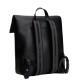 TOMMY HILFIGER</br>Γυναικεία Τσάντα Backpack Με Καπάκι Και Μεταλλικό Λογότυπο Μαύρο AW0AW17654-BDS Tommy Hilfiger