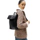 TOMMY HILFIGER</br>Γυναικεία Τσάντα Backpack Με Καπάκι Και Μεταλλικό Λογότυπο Μαύρο AW0AW17654-BDS Tommy Hilfiger