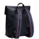 TOMMY HILFIGER</br>Γυναικεία Τσάντα Backpack Με Καπάκι Και Μεταλλικό Λογότυπο Μπλε AW0AW17654-DW6 Tommy Hilfiger