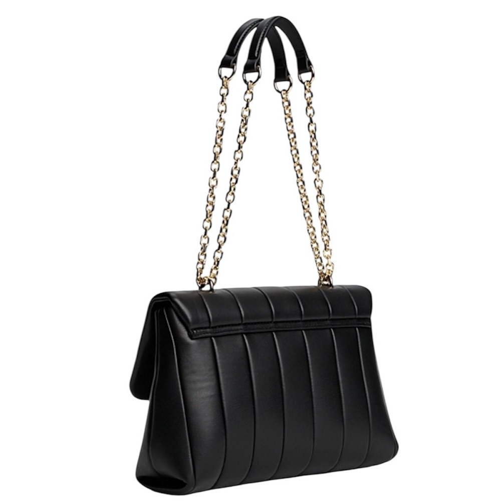 TOMMY HILFIGER</br>Γυναικεία Τσάντα Ώμου Μαύρο Th Grace Med Crossover AW0AW17669-BDS Tommy Hilfiger