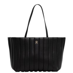 Γυναικεία Τσάντα Ώμου Μαύρο Th Grace Tote AW0AW17670-BDS Tommy Hilfiger