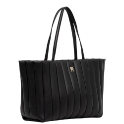 Γυναικεία Τσάντα Ώμου Μαύρο Th Grace Tote AW0AW17670-BDS Tommy Hilfiger