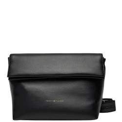 Γυναικεία Τσάντα Χιαστή Μαύρο Th Logotape Med Crossover AW0AW17692-BDS Tommy Hilfiger