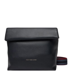 Γυναικεία Τσάντα Χιαστή Μπλε Th Logotape Med Crossover AW0AW17692-DW6 Tommy Hilfiger