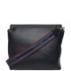 TOMMY HILFIGER</br>Γυναικεία Τσάντα Χιαστή Μπλε Th Logotape Med Crossover AW0AW17692-DW6 Tommy Hilfiger