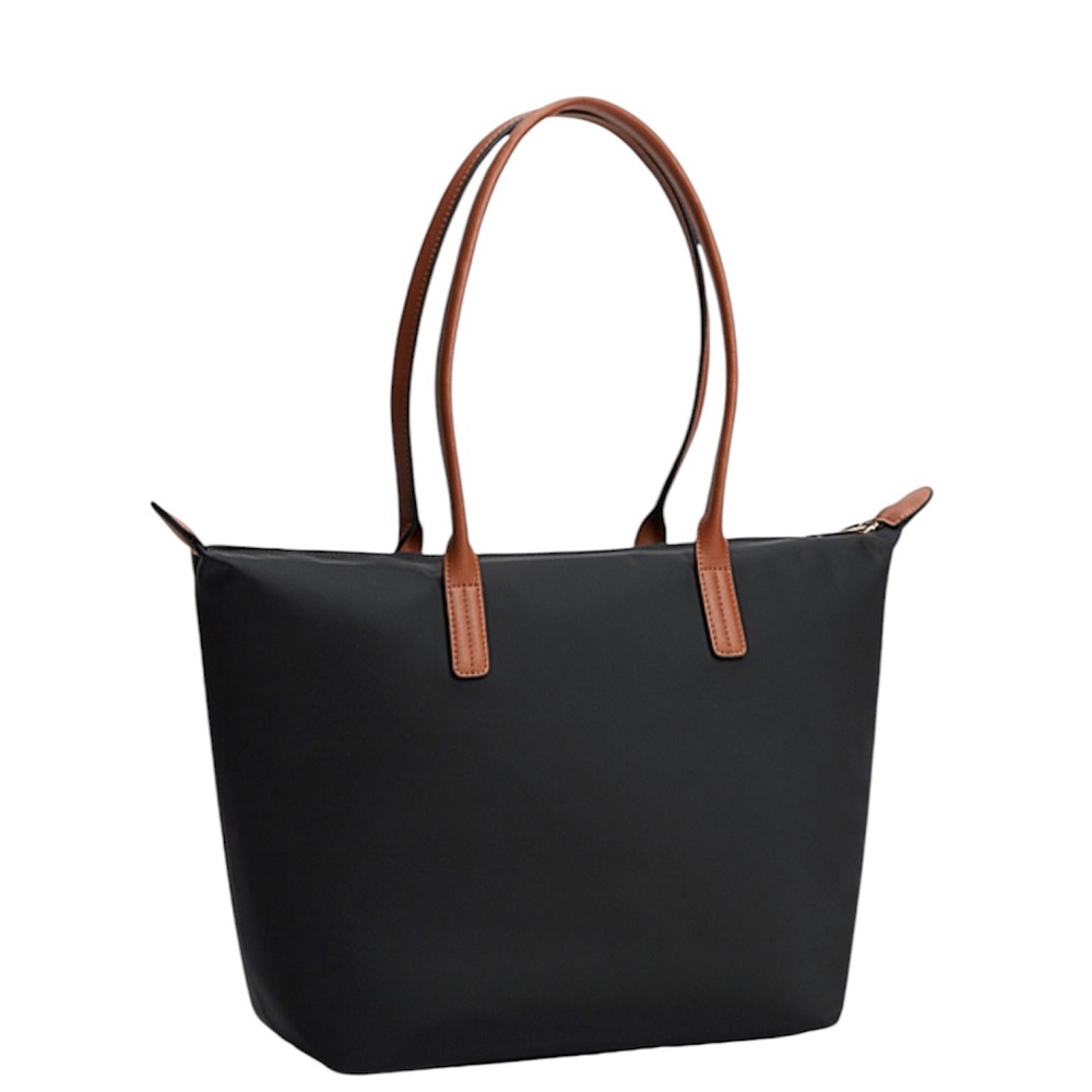 TOMMY HILFIGER</br>Tommy Hilfiger Popette Tote Bag AW0AW17711-BDS Γυναικεία Τσάντα Ώμου Μαύρο TOMMY HILFIGER</br>Tommy Hilfiger Popette Tote Bag AW0AW17711-BDS Γυναικεία Τσάντα Ώμου Μαύρο